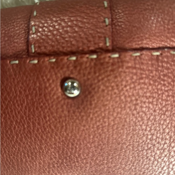 Copper Fendi shoulder bag with silver hardware. - Picture 10 of 10